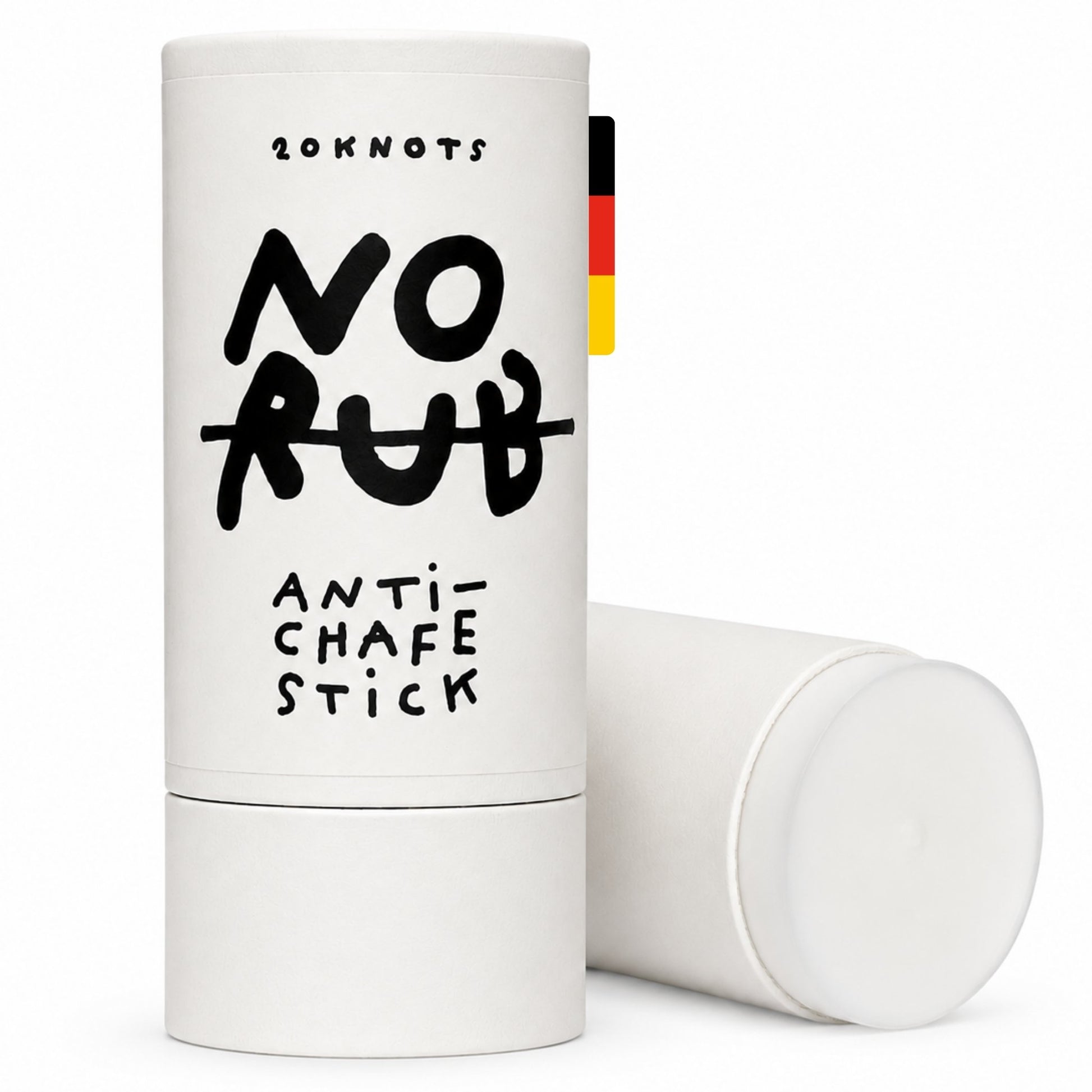 No Rub Anti-Wundreib-Stick von 20knots – plastikfreier Anti-Wundreib-Stick mit 60g für Sport und Alltag.